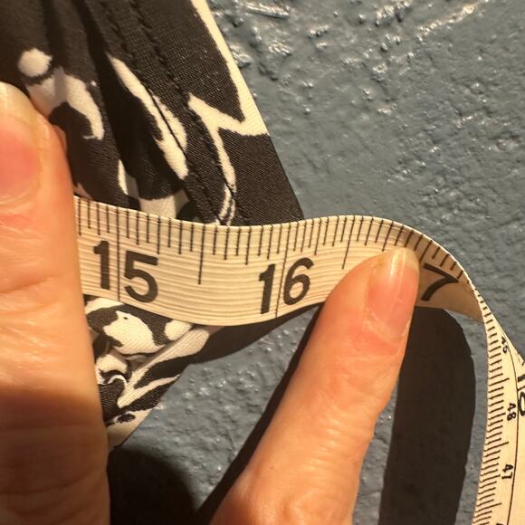 Jantzen Classics Tankini Top Black & White Boho Size 10 Hot Tub Pool Cruise - Picture 4 of 10